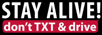 Don't Text and Drive logo
